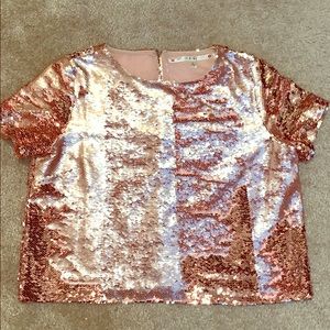 Reversible Sequins Chelsea & Violet Top (L)